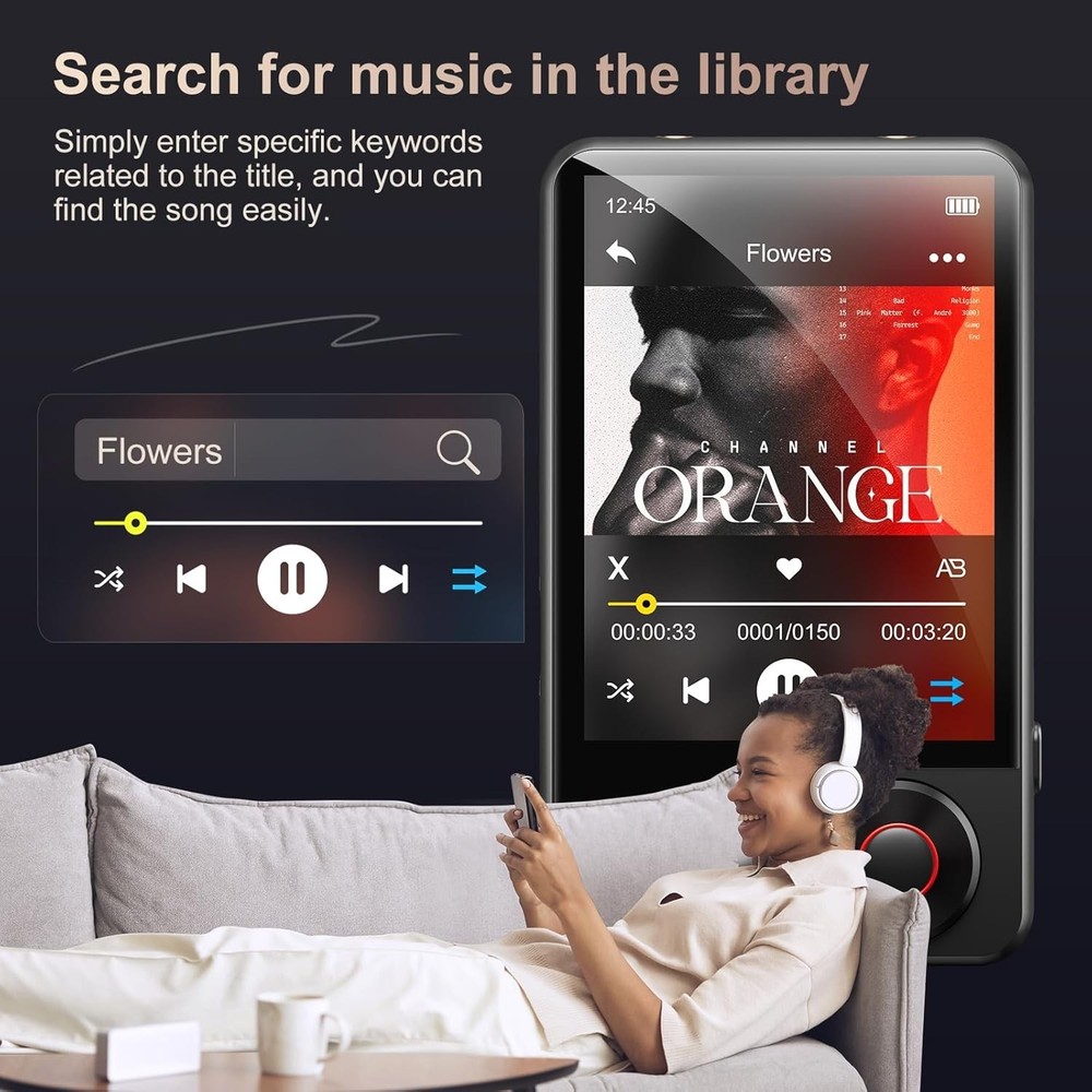 MECHEN D53 128GB MP3 Player with Bluetooth