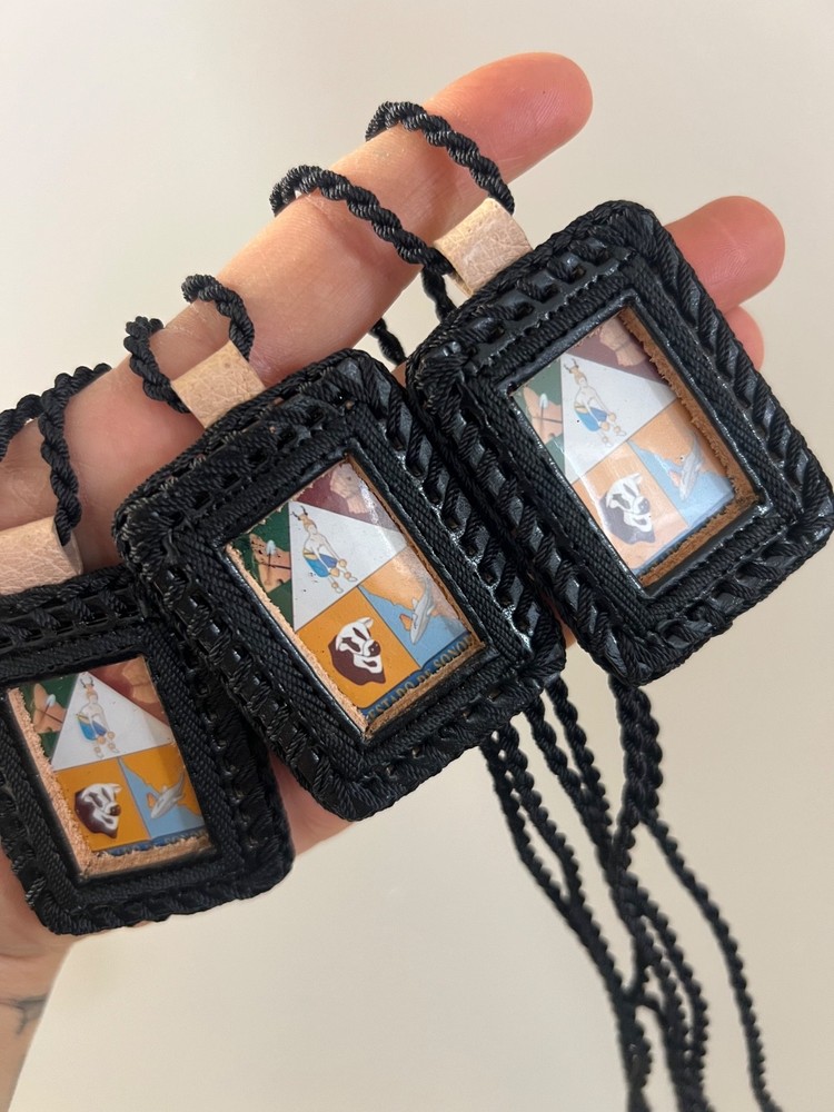 Sonora State Leather Scapular Escapulario de Sonora