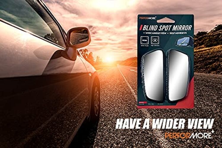 2 Pack of Blind Spot Car Mirrors, Adjustable HD Glass Adjustable - Rectangular