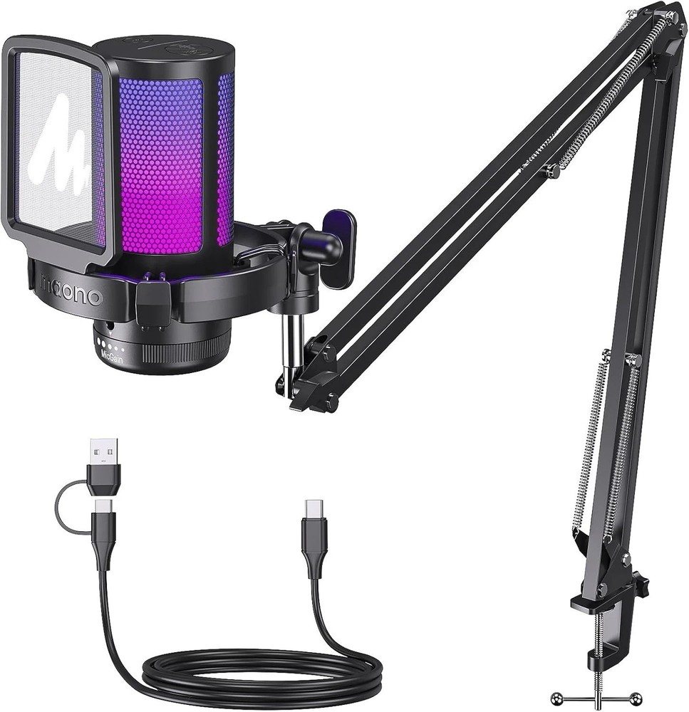 Professional Gaming Microphone with Arm Stand