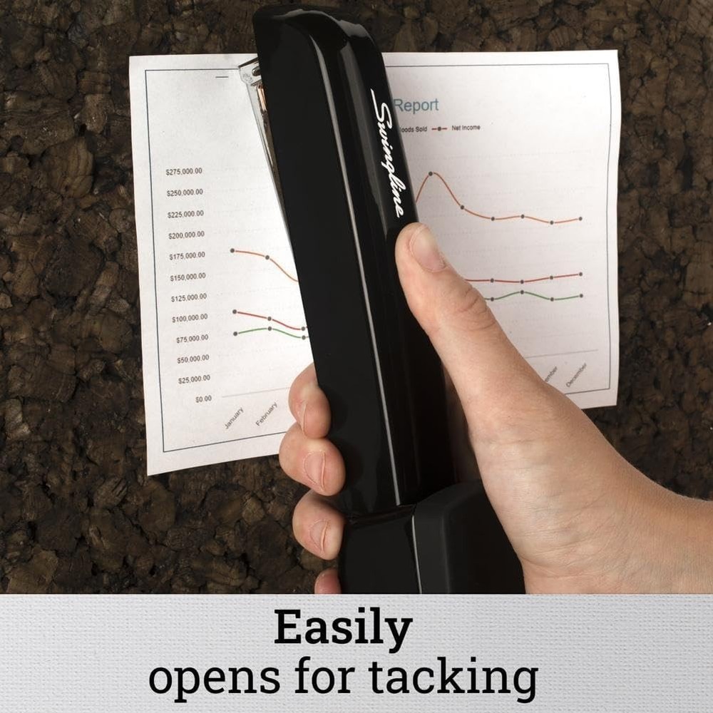 Black Desktop Stapler, 30 Sheet Capacity
