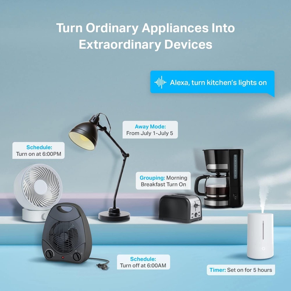 Enchufe Inteligente Funciona Wifi Compatible Alexa Google Practico Son 4 Tomas