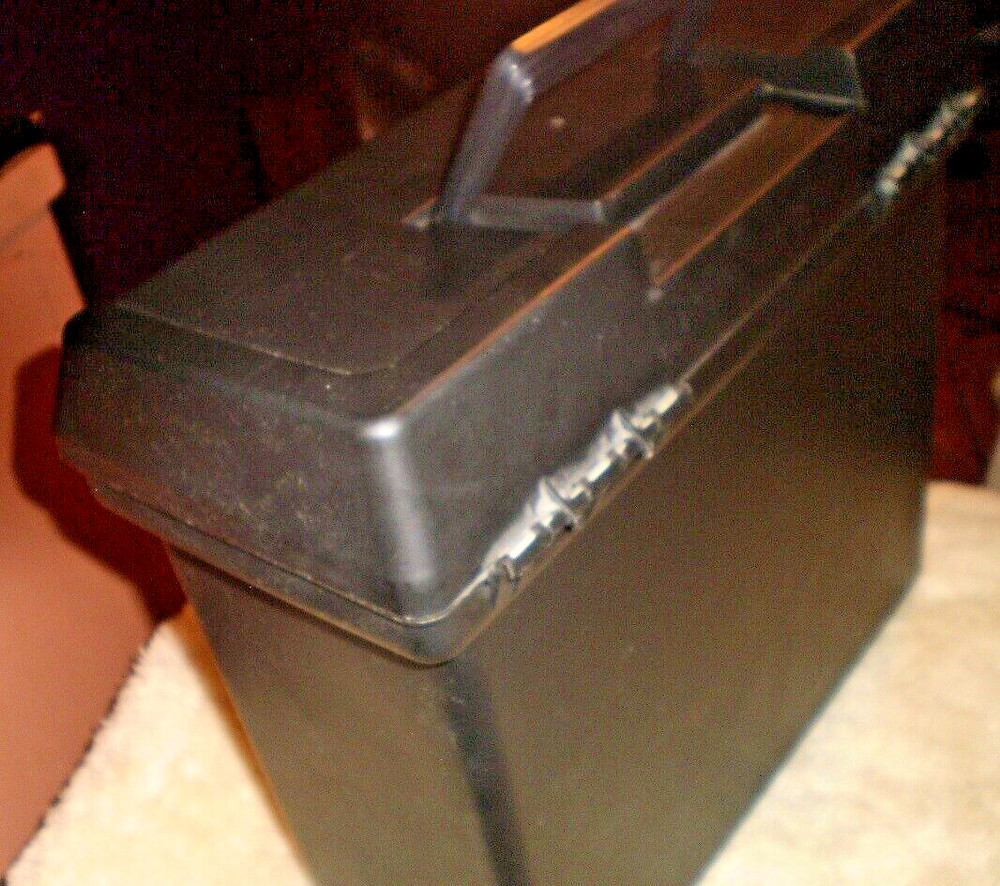 Large Black Storage Container Case with Handle