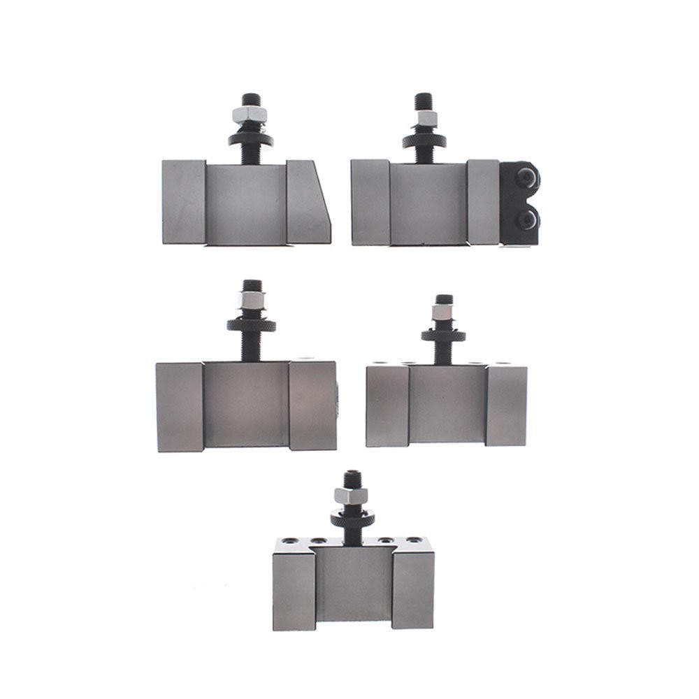 6Pcs AXA 250-100 Size Piston Type Quick Change Tool Post Set For Lathe 6-12"