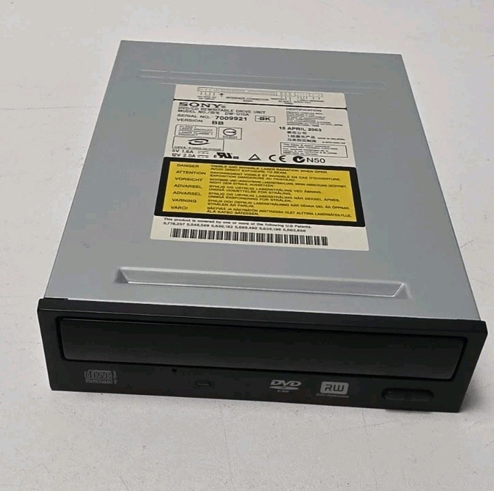 PC CD Drive SONY DW-U10A DVD CD Rewritable Untested