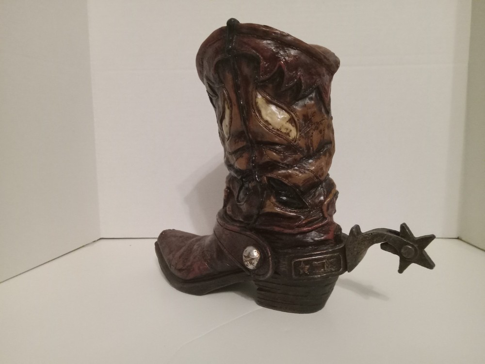 Poly Reain Boot With Spur