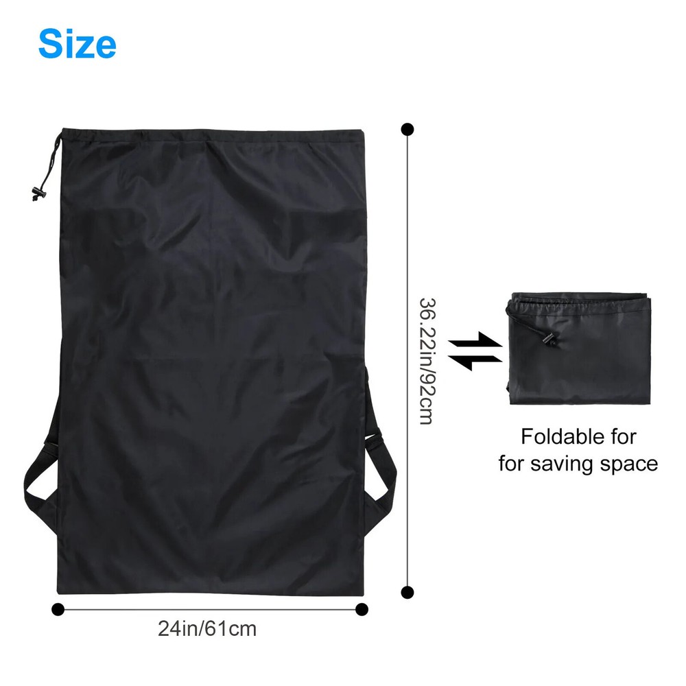 Laundry Bag Backpack Sturdy Laundry Bag, Shoulder Straps Drawstring Heavy Duty