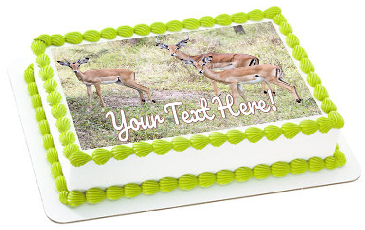 Impalas - Edible Cake Topper or Cupcake Topper