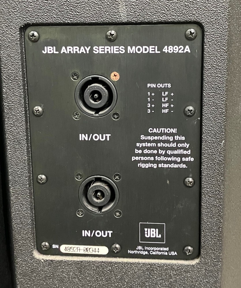 JBL Array Series Speakers Model 4892A, Pair