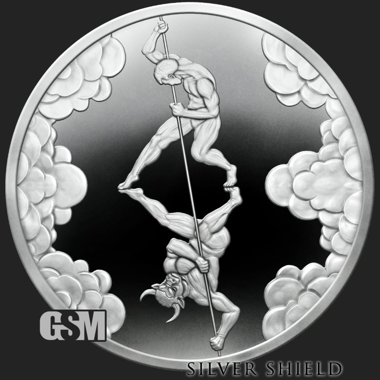 2025 1 oz Proof Inner Demon - Conscientia #72 - COA 53 - SILVER SHIELD