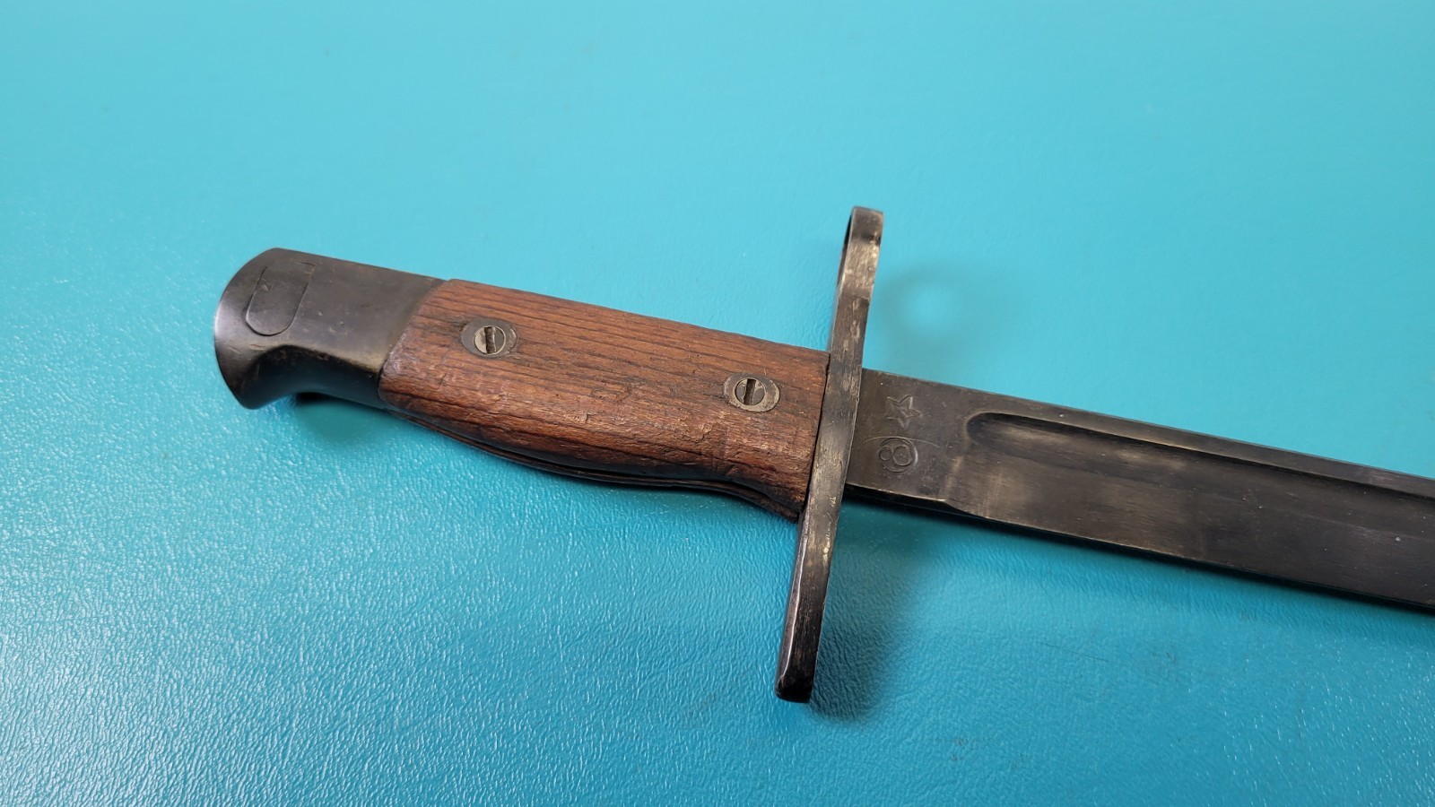 WWII Japanese Type 30 Rifle Bayonet Kanaashiyo Sakugan Star K TR990