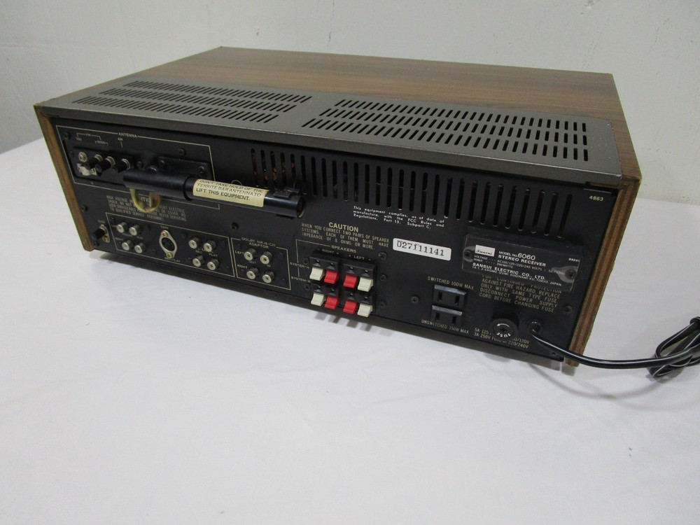 Nice Sansui 6060 Stereo Receiver w/ LED Upgraded Lamps ------------------- Cool!