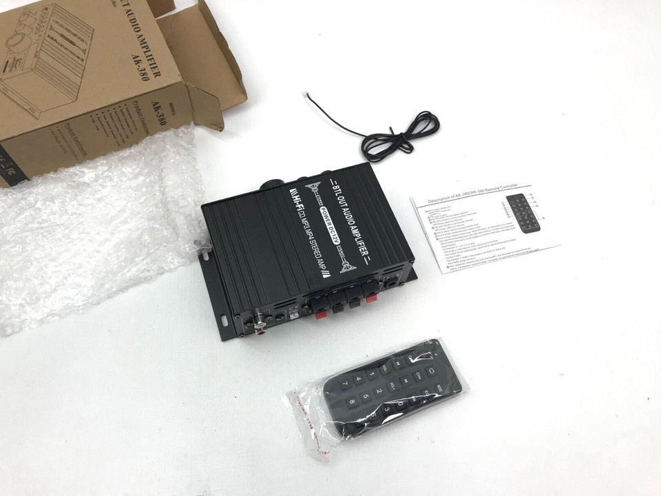 AK-380 Bluetooth Amplifier with Remote Control Function 2.0 Bluetooth Amplifi...