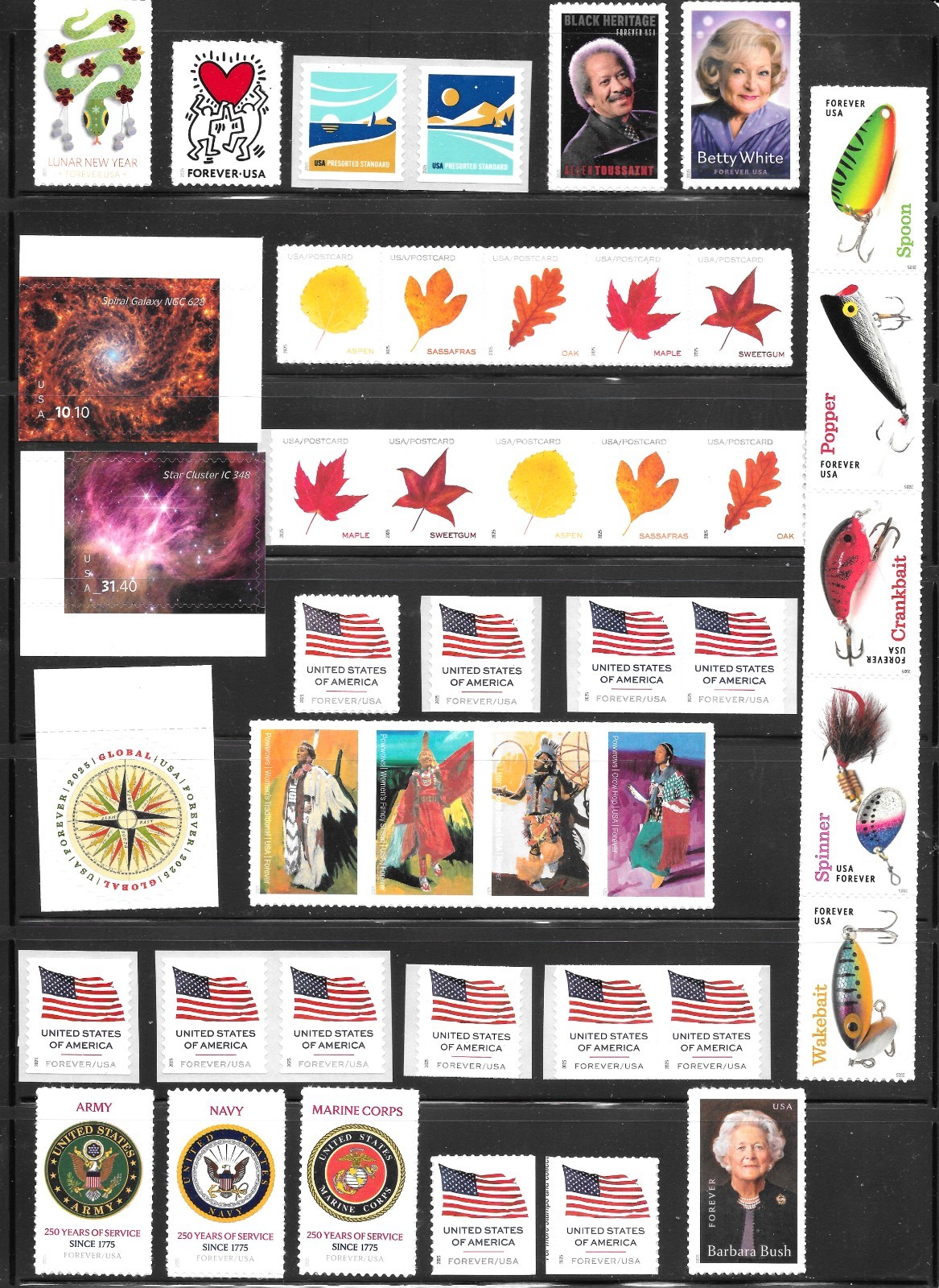 COMPLETE 2025 Commemorative, Special, Priority Stamps Year Set (DIE-CUT) Issues