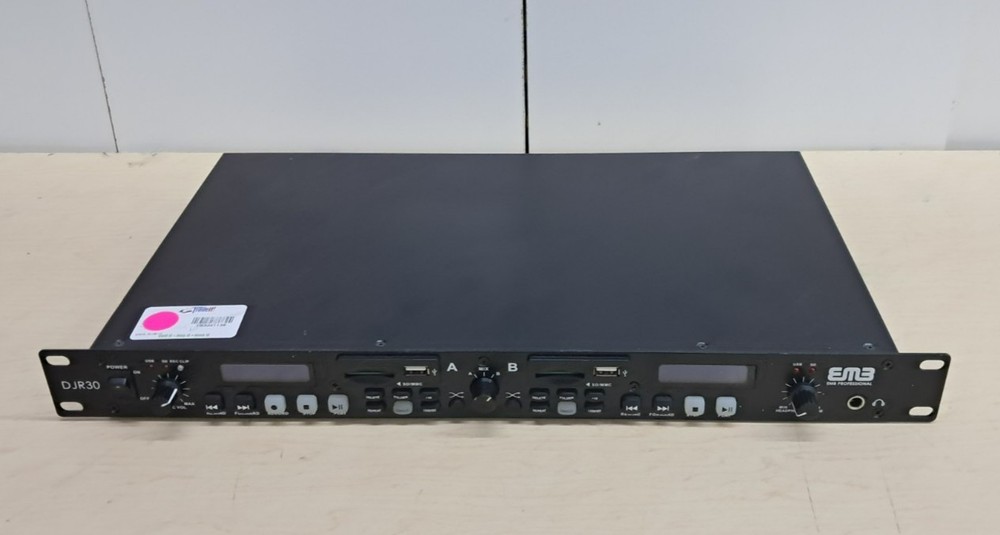 EMB DJR20 USB/SD Digital Player Recorder Rack Mount Used
