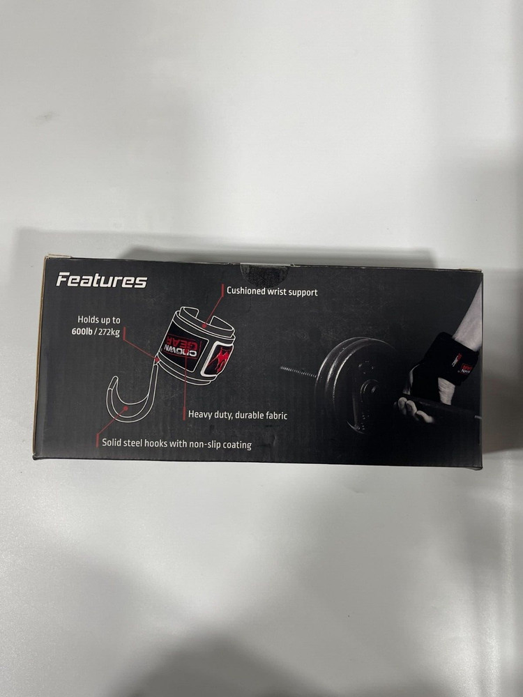 Crown Gear Power Weight Lifting Training Wrist Support Hook