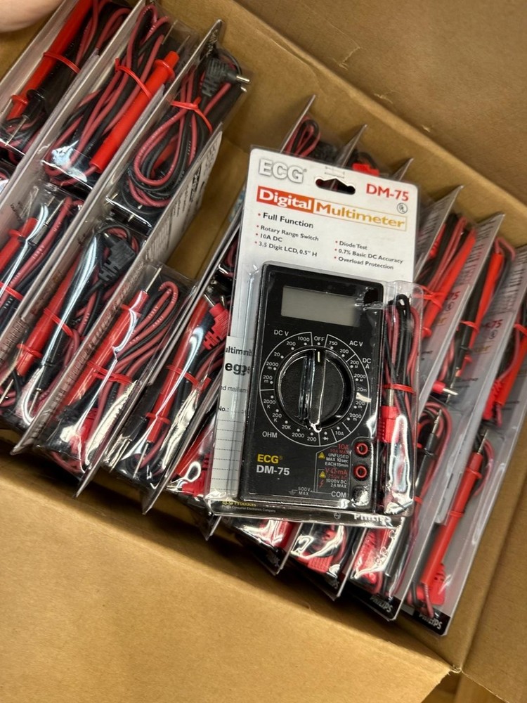 20pcs ECG NTE ELECTRONICS DM-75 Digital Multimeters - NEW