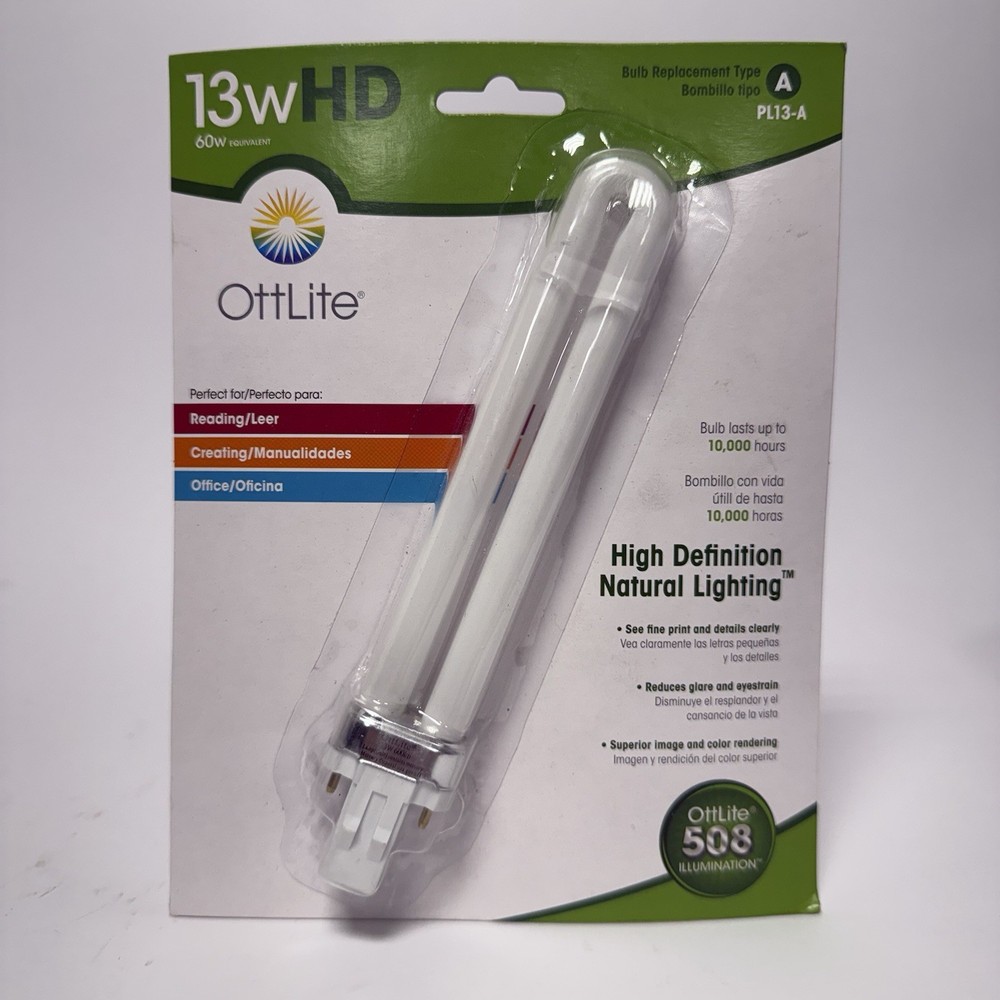 OttLite PL13-A 13W Replacement Bulb T13330 Type A Natural Light
