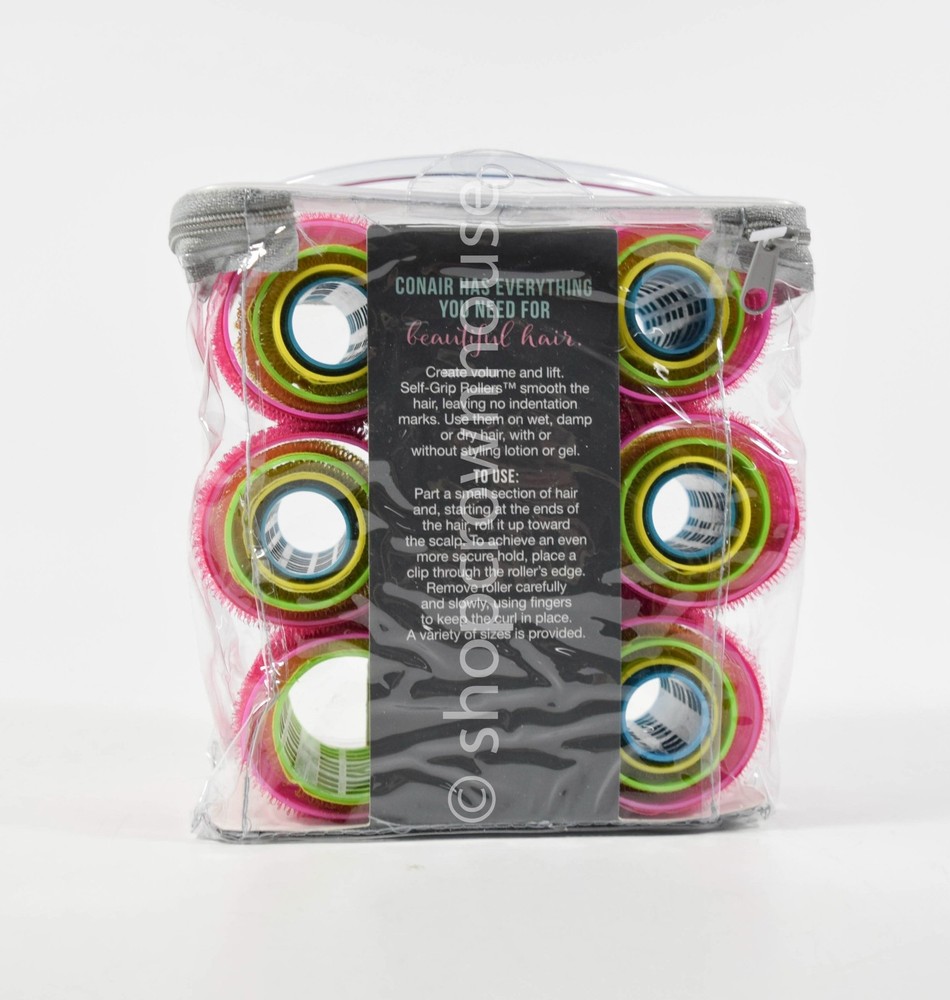 4 Pks Conair Self-Grip Rollers-Voluminous Curls-31 Assorted Size Rollers-#61110Z