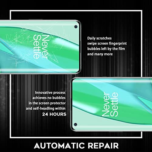 (3+2) Compatible for OnePlus 9 Pro, 3 Pack Soft TPU Screen Protector (Not