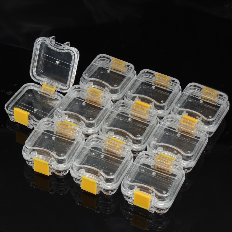 10Pcs Denture False Teeth Membrane Case Container Hinged Display Box Jewelry