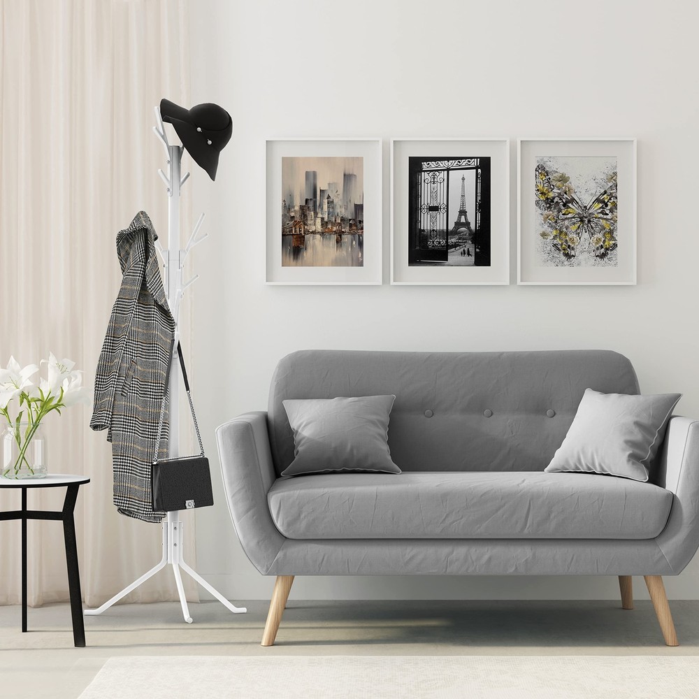 Simple Houseware Standing Coat and Hat Hanger Organizer Tree Shaped Rack, 18