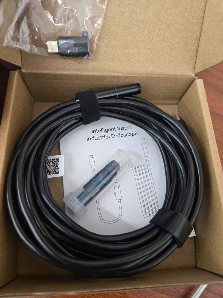 Endoscope Camera with Light 1920P HD Borescope Camera, 8 Adjustable LED 16.4 Ft