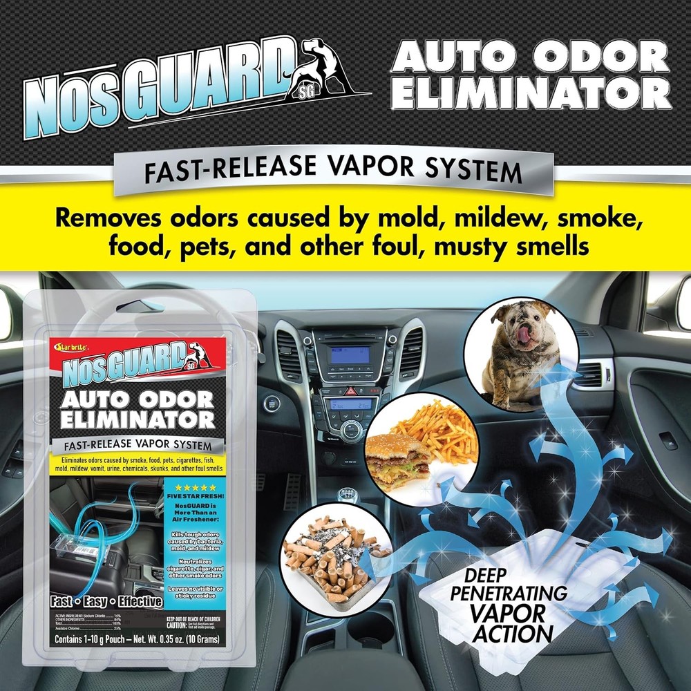 STAR BRITE Auto Odor Eliminator, Fast Release Vapor System Multicolor