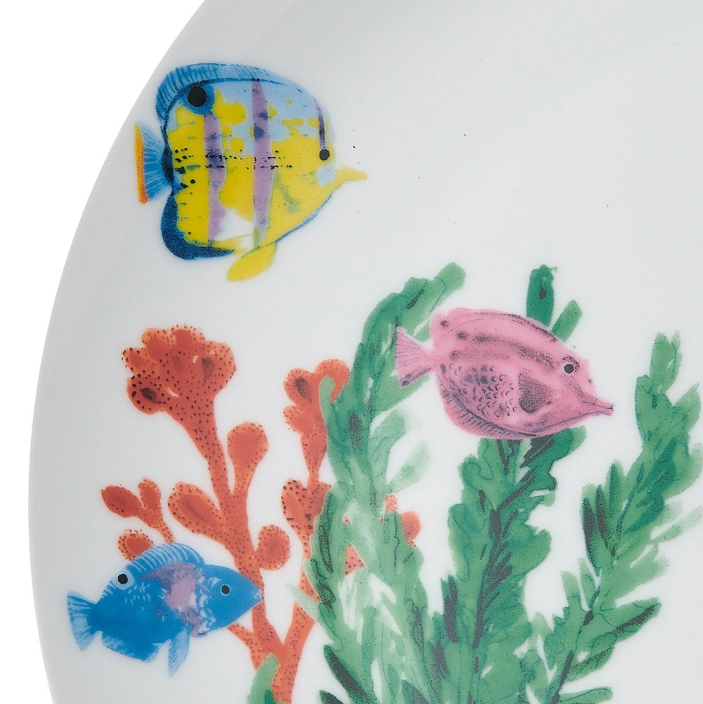 Studio Nova Underwater Life 12 Piece Porcelain Dinnerware Set White