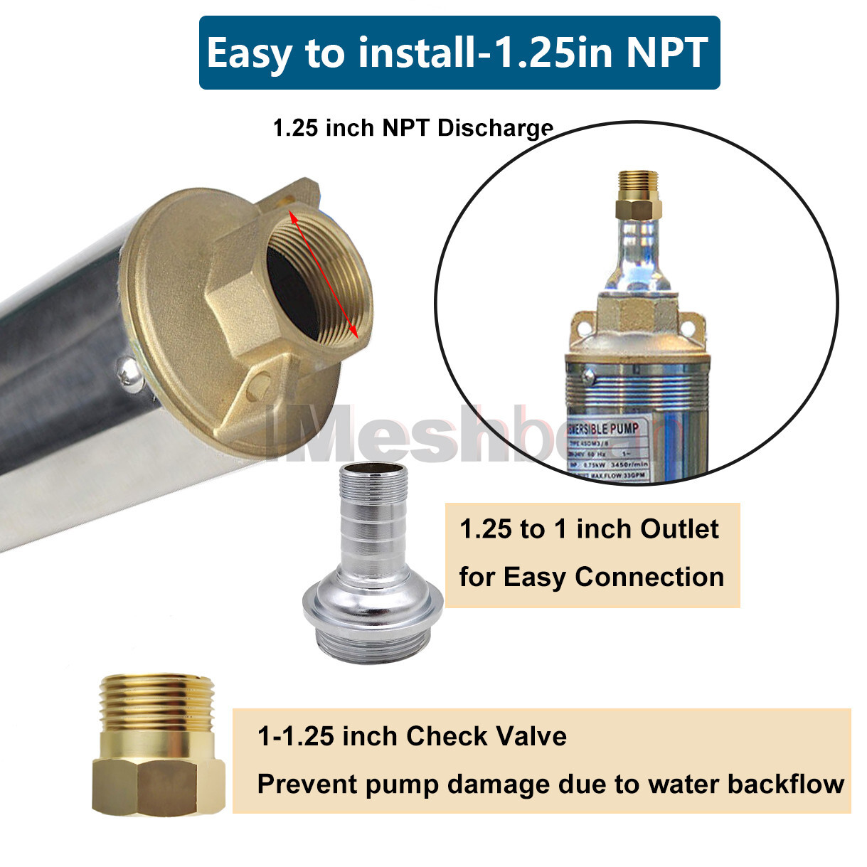 600W DC 48V 4in Solar Pump Submersible Pump Bore Deep Well Pump+MPPT Controller