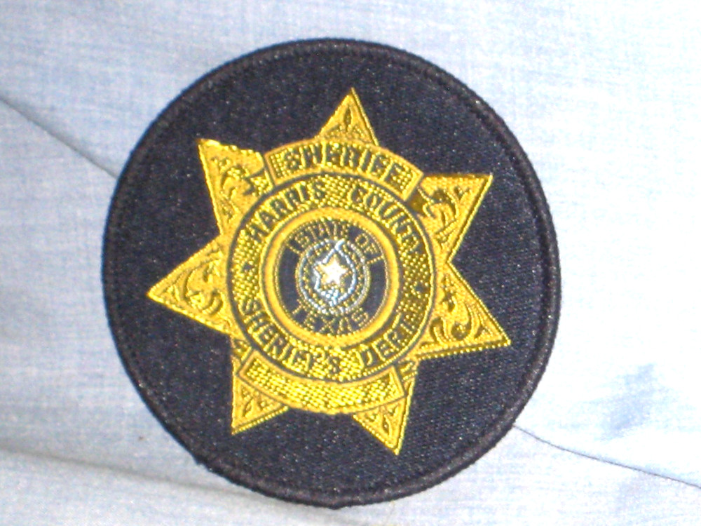 HARRIS COUNTY TEXAS SHERIFF'S DEPT. EMBROIDERED CLOTH SHOULDER PATCH