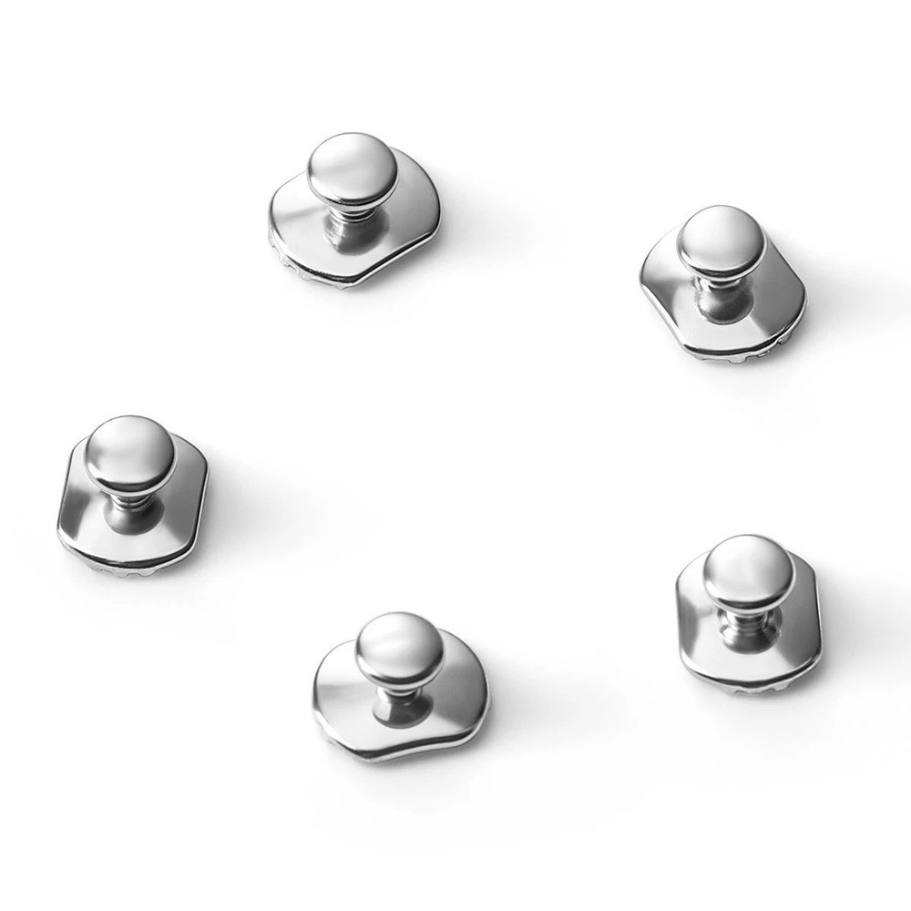 Dental Orthodontic MIM Metal Bondable Lingual Button Monoblock Rectangular Base