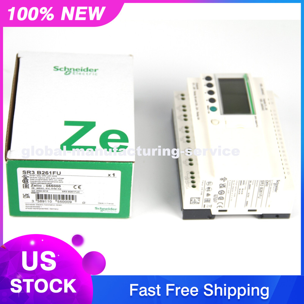 NEW Schneider SR3B261FU Relay Electric Extendable Modular PLC