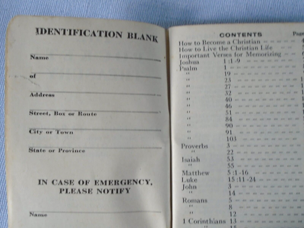 The Pocket Treasury Military Edition (Scriptures)