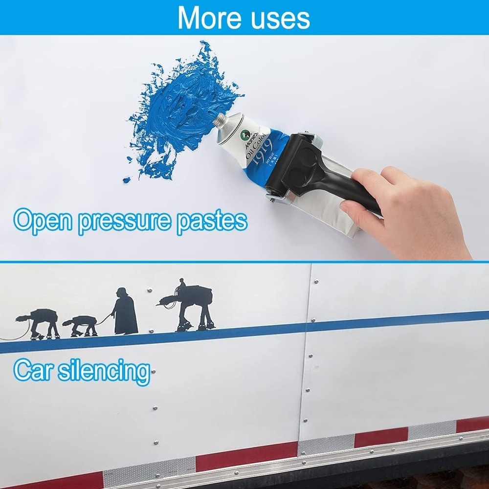 Lightweight Solid Rubber Roller, 2.5-Inch for Anti-Skid Tape Applications
