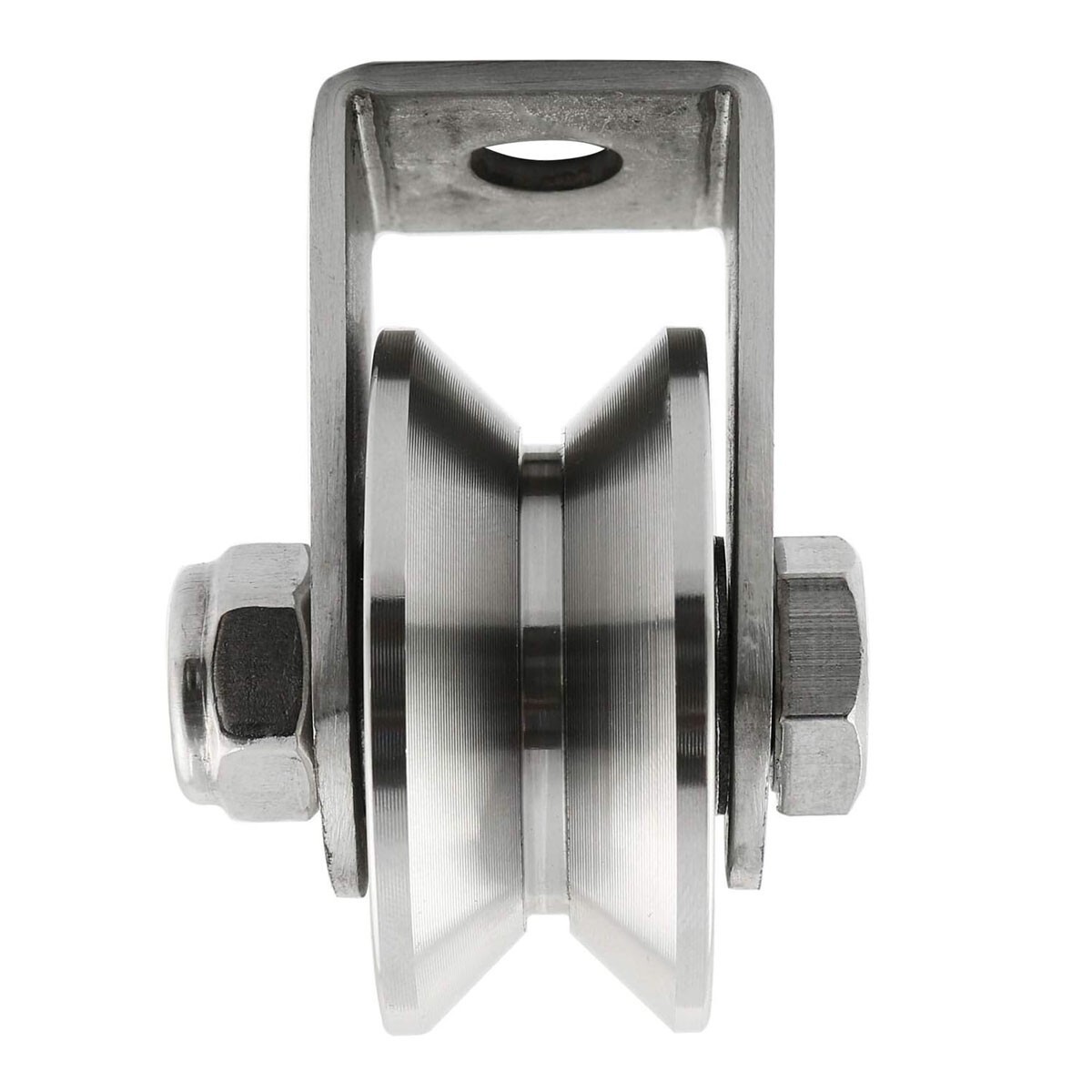 V/U Pulley Wheel Steel Rope Wheel Bearing Pulleys for Rope Cable Pulley Wheel