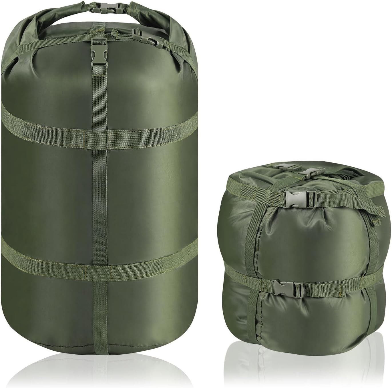 Compression Stuff Sack, Ultralight Portable Sleeping Bag Compression Sack, 15L/2