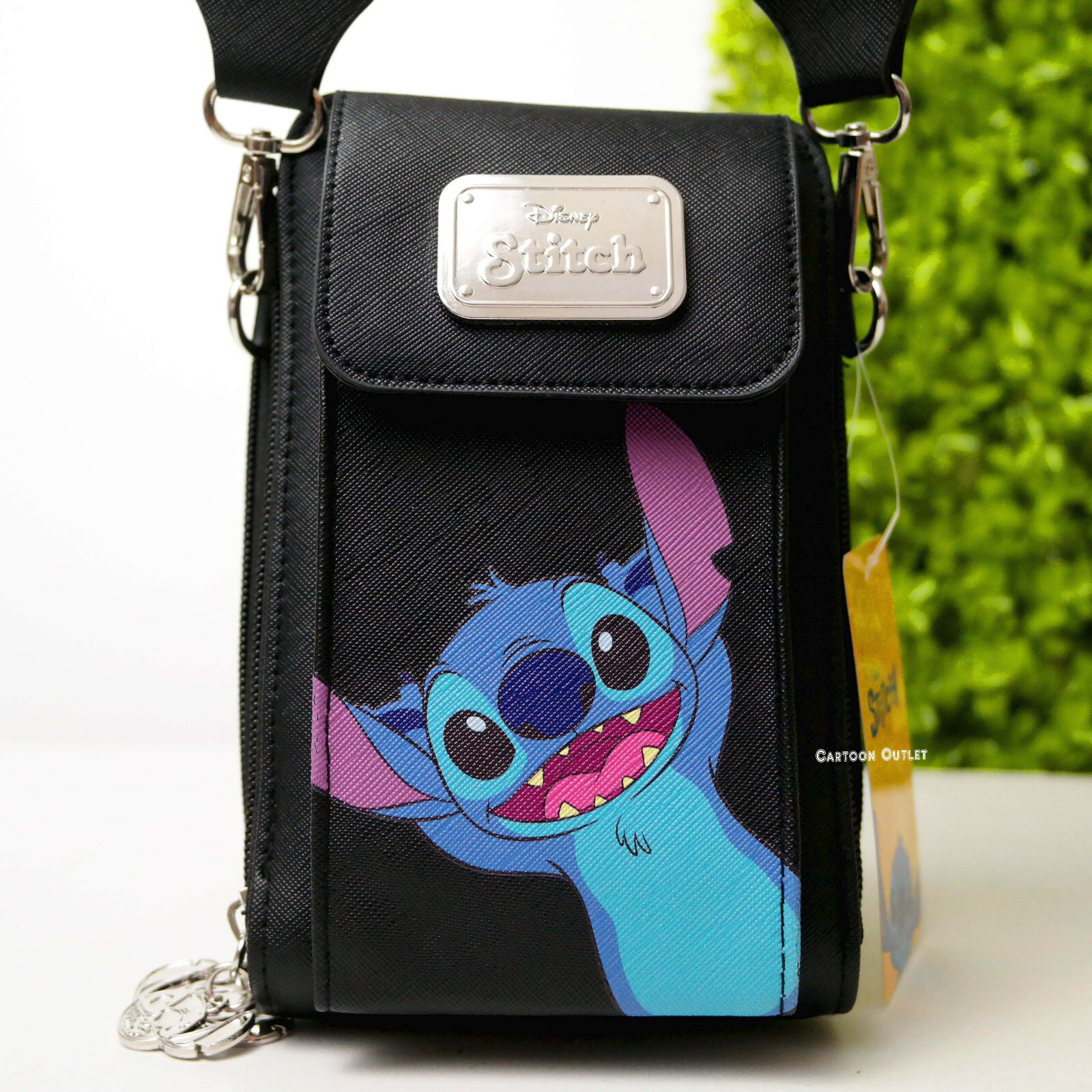 Disney Lilo & Stitch Crossbody Bag Purse Cell Phone Holder Passport Wallet Bag