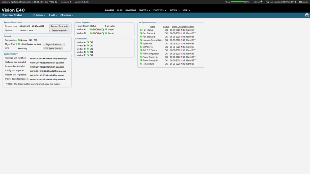 Ixia Vision Edge 40 (E40) AC 48x 1/10Gb SFP+ Licensed Network Packet Broker F2B