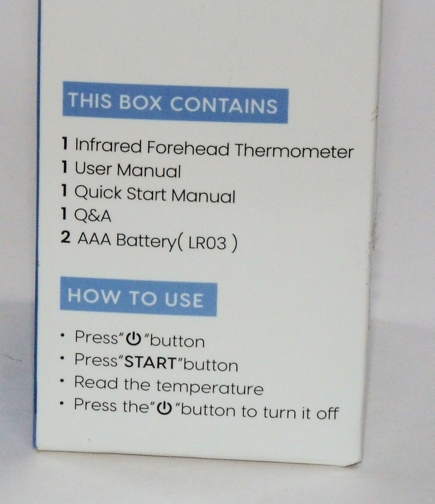 Femometer Infrared Forehead Thermometer DET-306