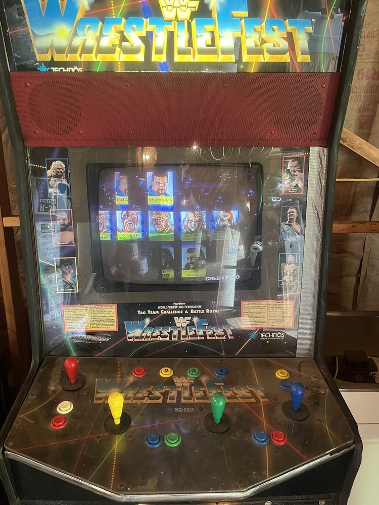 WRESTLEFEST ARCADE MACHINE by TECHNOS 1991 (Excellent Condition)