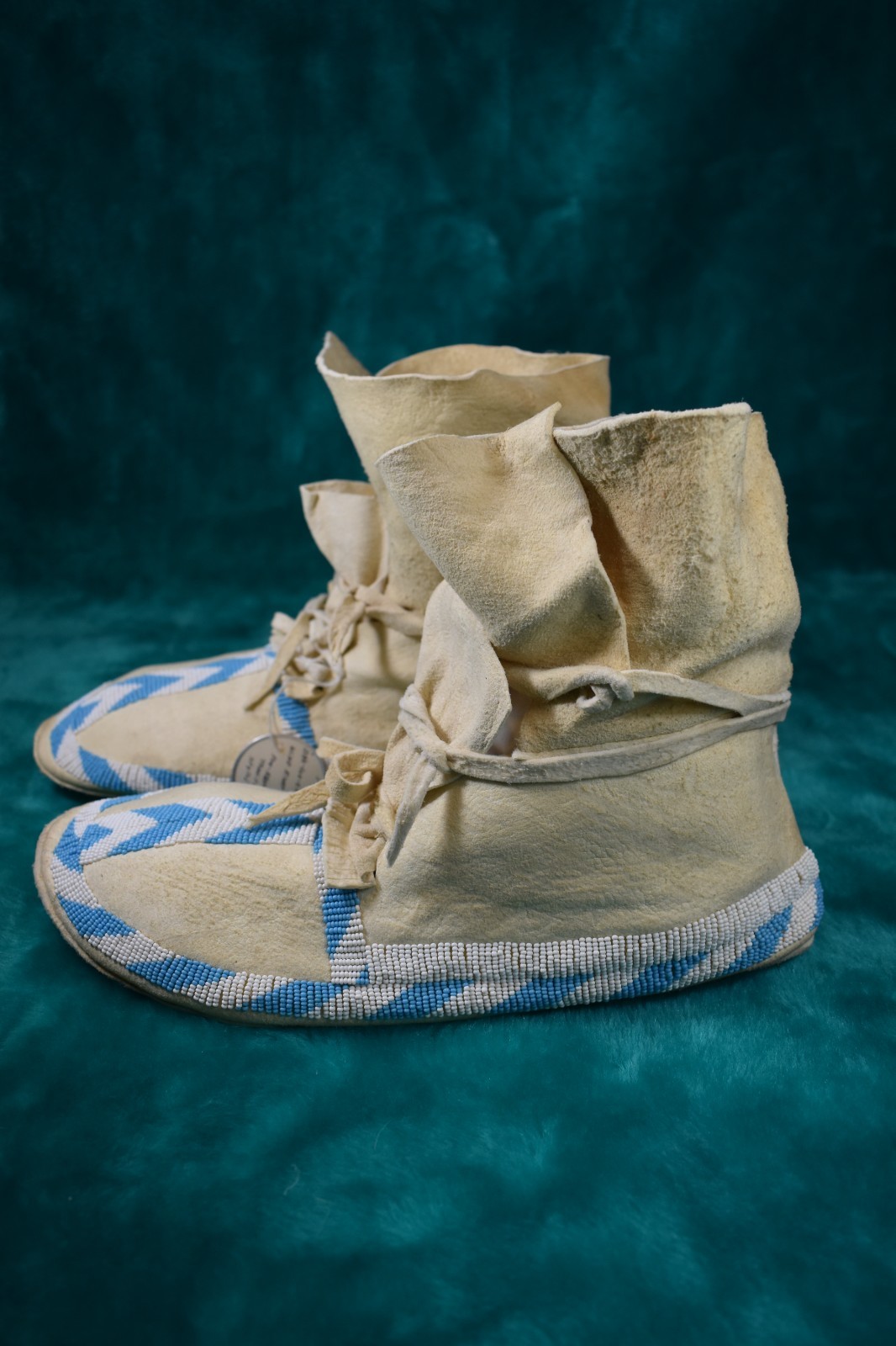 Wind River Shoshone Moccasins, Hard Soles, Hand Made USA, NEVER WORN
