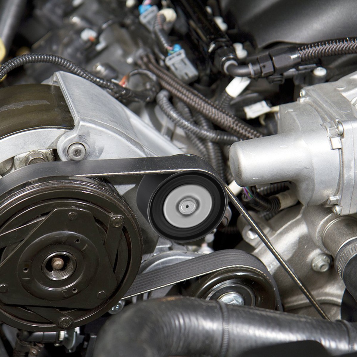 NEW 90K-38159 A/C Drive Belt Tensioner Kit For Chevy Silverado GMC Cadillac