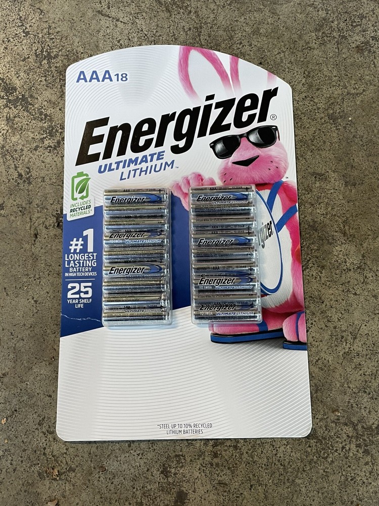 Energizer Ultimate Lithium AAA 18-pack Batteries