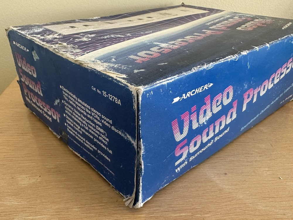 Archer Video Processor Model 15-1272A Radioshack Analog VHS Enhancer Untested