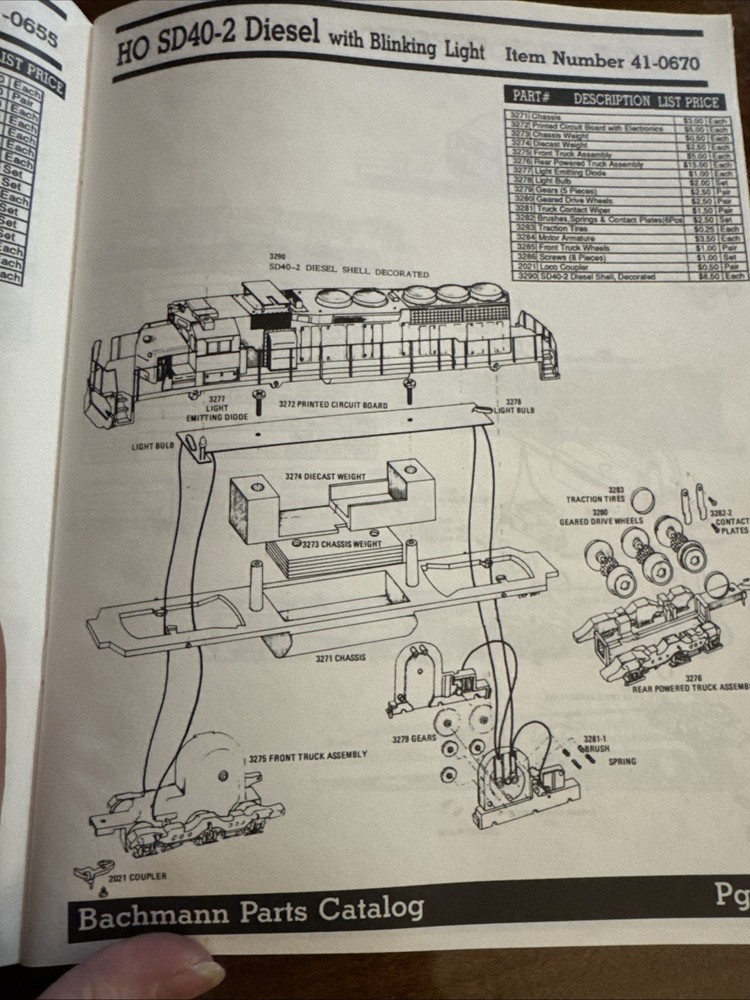 1990 Bachmann Parts Catalog