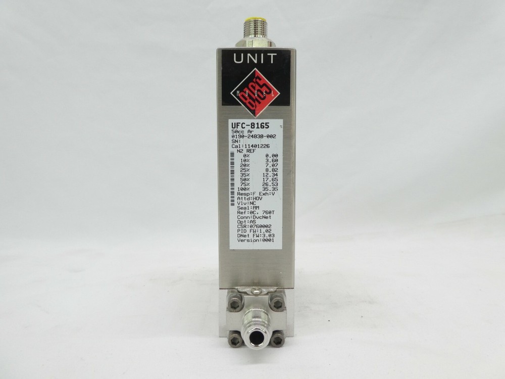 Celerity UFC-8165 Mass Flow Controller MFC AMAT 0190-24838 50cc Ar Working Spare