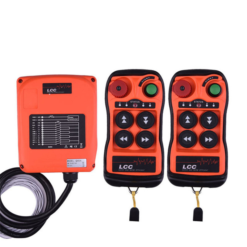 Crane Hoist Industrial Wireless Remote Controller 4 Keys Double Speed IP65