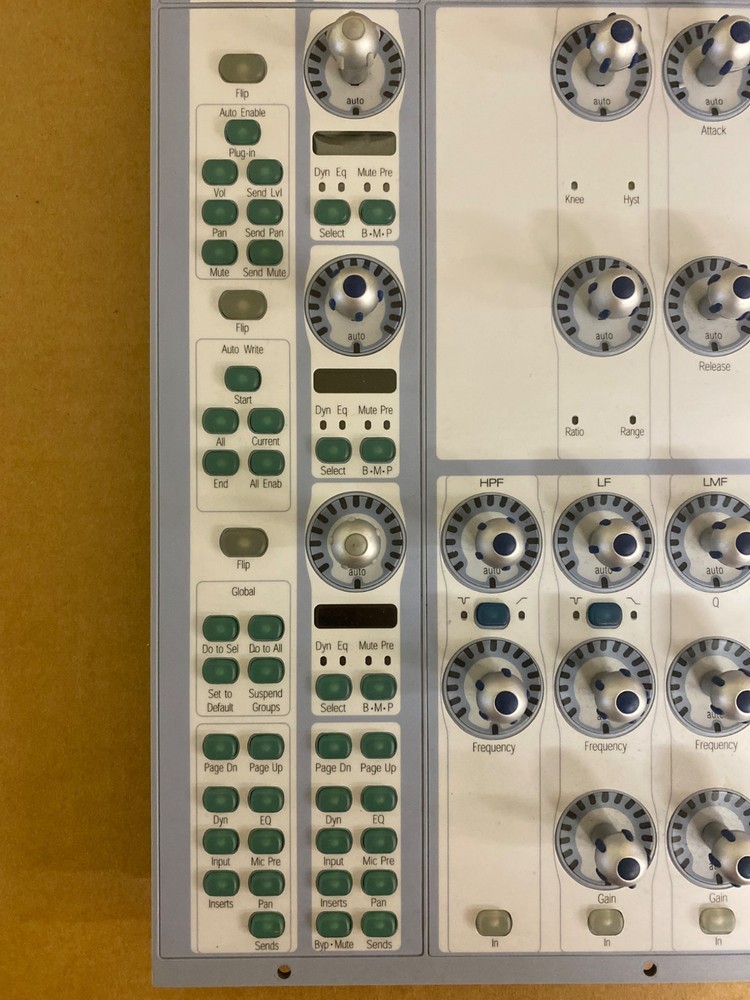 Digidesign Avid D-Control Left PCB, Dynamics & EQ Knob /Channel Control Panel