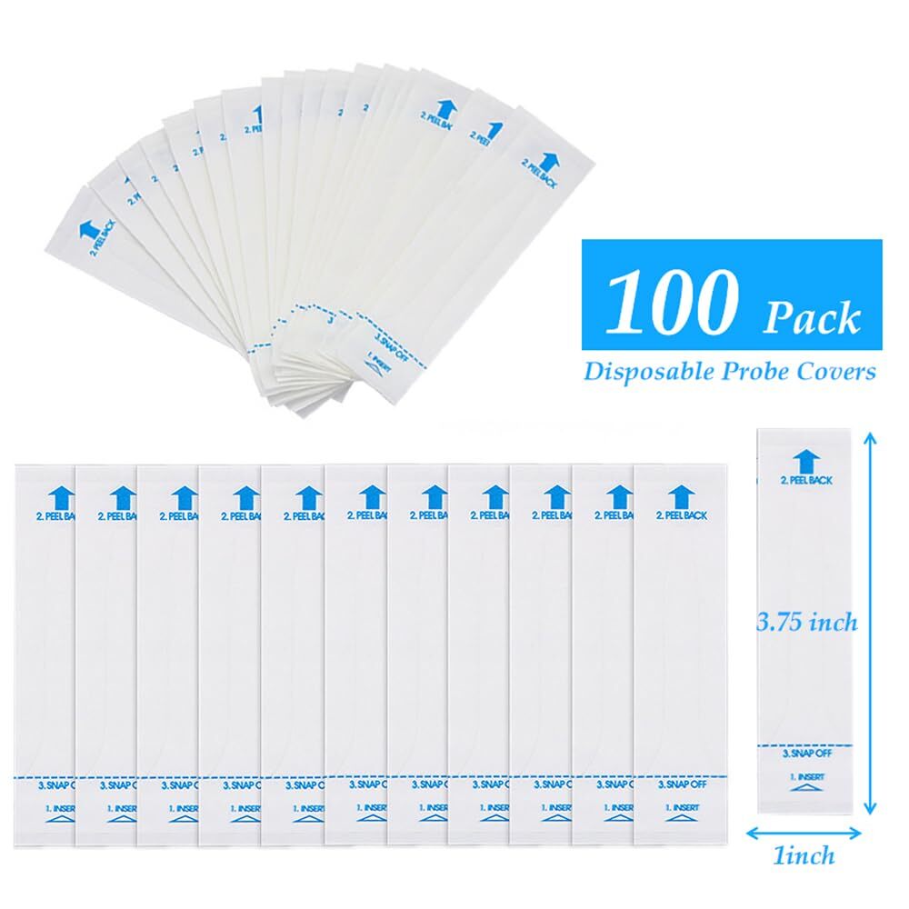 100 Pack Digital Thermometer Probe Covers Temperature Reading Sheath Sleeves